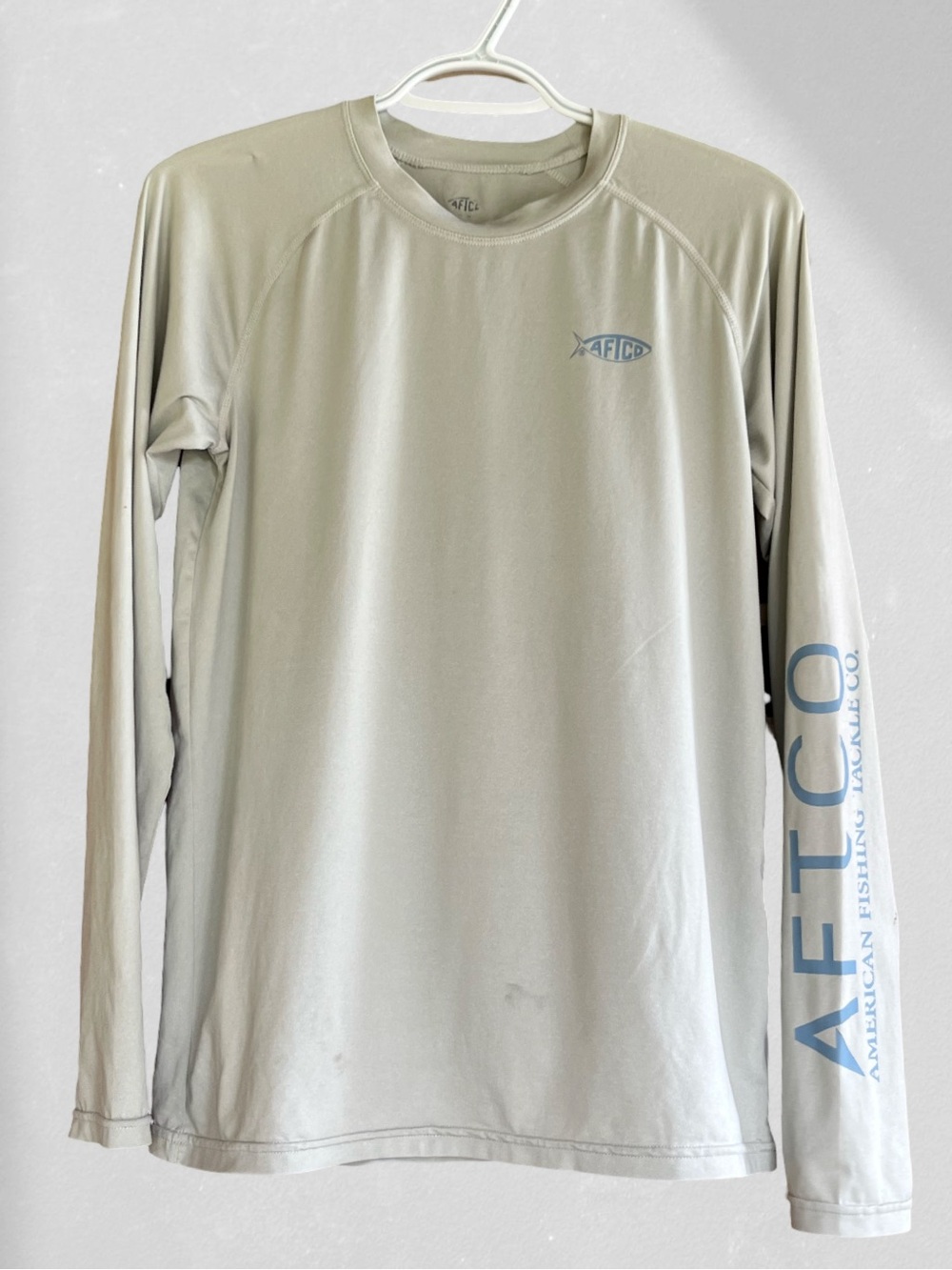 AFTCO Boys Large Performance Fishing Shirt UPF Sun Protection Dri Fit